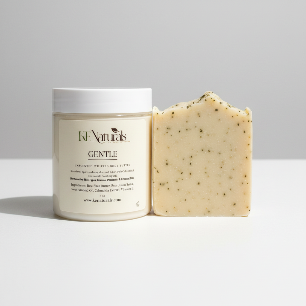 KE Naturals Product Photography with Logo