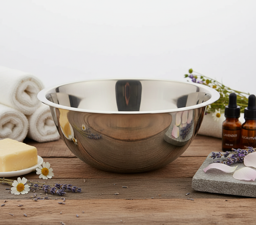 Stainless Steel Bowl Luxury Spa Setting